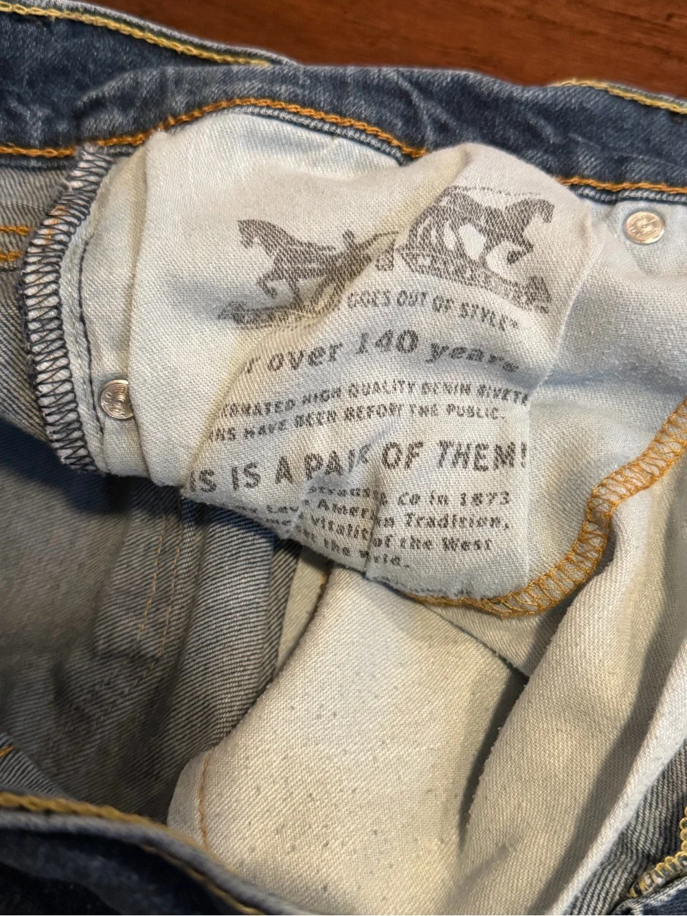 Levi's Medium Blue Men's Straight Jeans